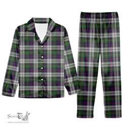 ScotsTee Shop Scottish Malcolm Dress - TD Tartan Pajama Satin Velvet Flannel Pajama Set