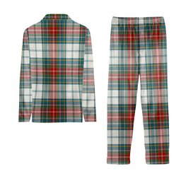 ScotsTee Shop Scottish McBeth Dress  Ancient Tartan Pajama Satin Velvet Flannel Pajama Set