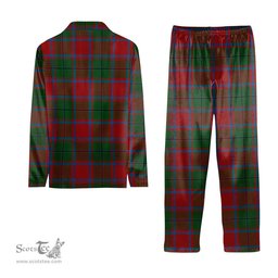 ScotsTee Shop Scottish MacPhail Blue Bands Tartan Pajama Satin Velvet Flannel Pajama Set
