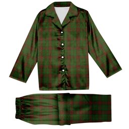 ScotsTee Shop Scottish Maxwell Hunting SC Tartan Pajama Satin Velvet Flannel Pajama Set