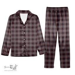 ScotsTee Shop Scottish MacPherson Hunting Tartan Pajama Satin Velvet Flannel Pajama Set