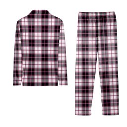 ScotsTee Shop Scottish MacPherson Hunting Modern Tartan Pajama Satin Velvet Flannel Pajama Set