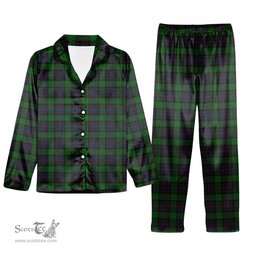 ScotsTee Shop Scottish MacWilliam (Williamson) Tartan Pajama Satin Velvet Flannel Pajama Set