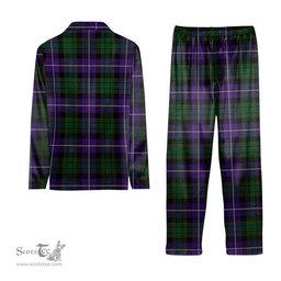ScotsTee Shop Scottish MacRae Hunting 1 Tartan Pajama Satin Velvet Flannel Pajama Set