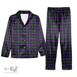 ScotsTee Shop Scottish MacRae Hunting 1 Tartan Pajama Satin Velvet Flannel Pajama Set