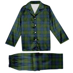 ScotsTee Shop Scottish McAvoy Tartan Pajama Satin Velvet Flannel Pajama Set