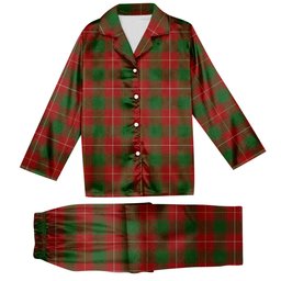 ScotsTee Shop Scottish MacPhie Tartan Pajama Satin Velvet Flannel Pajama Set