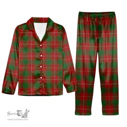 ScotsTee Shop Scottish MacPhie Tartan Pajama Satin Velvet Flannel Pajama Set