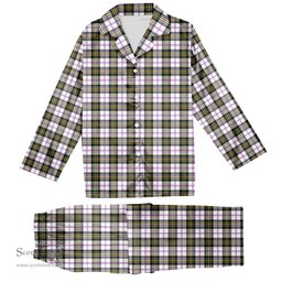 ScotsTee Shop Scottish MacPherson Dress Modern Tartan Pajama Satin Velvet Flannel Pajama Set