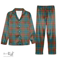 ScotsTee Shop Scottish McBeth Ancient Tartan Pajama Satin Velvet Flannel Pajama Set