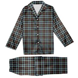 ScotsTee Shop Scottish MacThomas Hunting Modern Tartan Pajama Satin Velvet Flannel Pajama Set