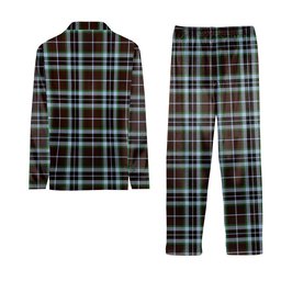 ScotsTee Shop Scottish MacThomas Hunting Modern Tartan Pajama Satin Velvet Flannel Pajama Set