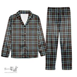 ScotsTee Shop Scottish MacThomas Hunting Modern Tartan Pajama Satin Velvet Flannel Pajama Set