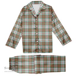 ScotsTee Shop Scottish McBain Dress Ancient Tartan Pajama Satin Velvet Flannel Pajama Set