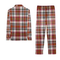 ScotsTee Shop Scottish McAlister Dress Modern Tartan Pajama Satin Velvet Flannel Pajama Set