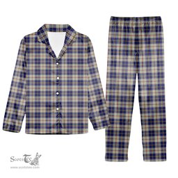 ScotsTee Shop Scottish MacRae of Conchra Tartan Pajama Satin Velvet Flannel Pajama Set