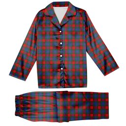 ScotsTee Shop Scottish Mar Tartan Pajama Satin Velvet Flannel Pajama Set