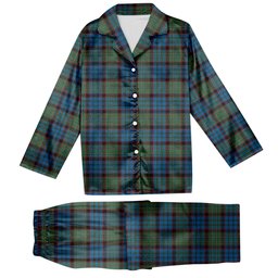 ScotsTee Shop Scottish MacNeacail Hunting Tartan Pajama Satin Velvet Flannel Pajama Set