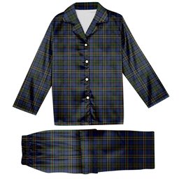 ScotsTee Shop Scottish MacRae Hunting 4 Tartan Pajama Satin Velvet Flannel Pajama Set