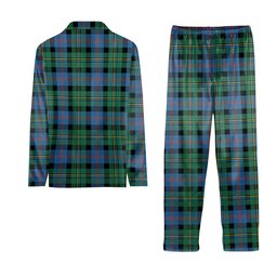 ScotsTee Shop Scottish Malcolm Ancient Tartan Pajama Satin Velvet Flannel Pajama Set