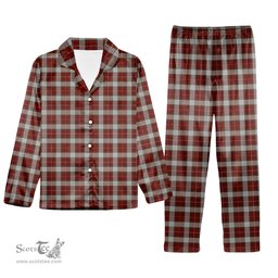 ScotsTee Shop Scottish MacPhee Dress Tartan Pajama Satin Velvet Flannel Pajama Set
