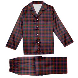 ScotsTee Shop Scottish MacPherson 7 Tartan Pajama Satin Velvet Flannel Pajama Set