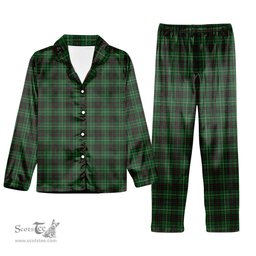 ScotsTee Shop Scottish McAulay of Lewis Tartan Pajama Satin Velvet Flannel Pajama Set