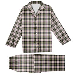 ScotsTee Shop Scottish MacPherson Dress Ancient Tartan Pajama Satin Velvet Flannel Pajama Set