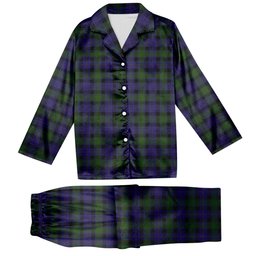ScotsTee Shop Scottish MacTaggart Tartan Pajama Satin Velvet Flannel Pajama Set