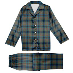 ScotsTee Shop Scottish MacThomas Hunting Ancient Tartan Pajama Satin Velvet Flannel Pajama Set