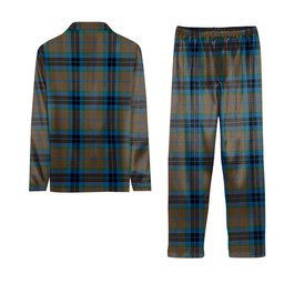 ScotsTee Shop Scottish MacThomas Hunting Ancient Tartan Pajama Satin Velvet Flannel Pajama Set