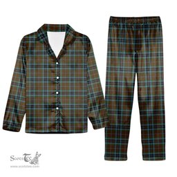 ScotsTee Shop Scottish MacTavish Hunting Tartan Pajama Satin Velvet Flannel Pajama Set