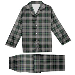 ScotsTee Shop Scottish MacSheehy Tartan Pajama Satin Velvet Flannel Pajama Set