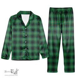 ScotsTee Shop Scottish McArthur Ancient Tartan Pajama Satin Velvet Flannel Pajama Set