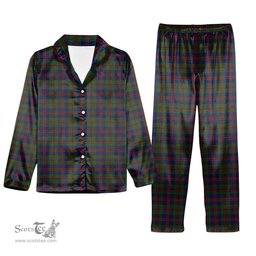 ScotsTee Shop Scottish Mann Tartan Pajama Satin Velvet Flannel Pajama Set