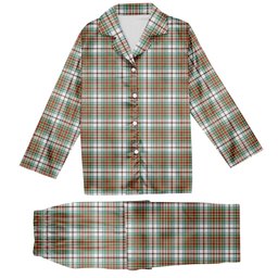 ScotsTee Shop Scottish McBean Dress Ancient Tartan Pajama Satin Velvet Flannel Pajama Set