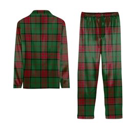 ScotsTee Shop Scottish Maxwell Hunting Modern Tartan Pajama Satin Velvet Flannel Pajama Set