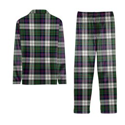 ScotsTee Shop Scottish Malcolm Dress Modern Tartan Pajama Satin Velvet Flannel Pajama Set