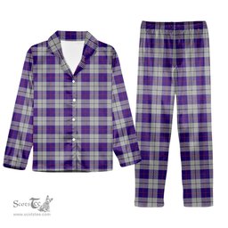 ScotsTee Shop Scottish MacRae Dress Purple 1 Tartan Pajama Satin Velvet Flannel Pajama Set