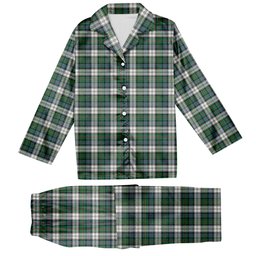 ScotsTee Shop Scottish Malcolm Dress Ancient Tartan Pajama Satin Velvet Flannel Pajama Set