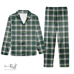 ScotsTee Shop Scottish Malcolm Dress Ancient Tartan Pajama Satin Velvet Flannel Pajama Set