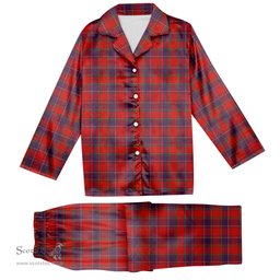 ScotsTee Shop Scottish Mair Modern Clan Tartan Pajama Satin Velvet Flannel Pajama Set