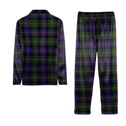 ScotsTee Shop Scottish Malcolm 1840 Tartan Pajama Satin Velvet Flannel Pajama Set