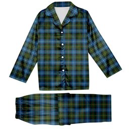 ScotsTee Shop Scottish MacNeil of Barra Tartan Pajama Satin Velvet Flannel Pajama Set