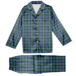 ScotsTee Shop Scottish MacPhail Hunting Ancient SC Tartan Pajama Satin Velvet Flannel Pajama Set