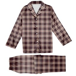 ScotsTee Shop Scottish MacPherson Hunting Ancient Tartan Pajama Satin Velvet Flannel Pajama Set