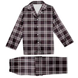 ScotsTee Shop Scottish MacPherson of Pitmain Tartan Pajama Satin Velvet Flannel Pajama Set