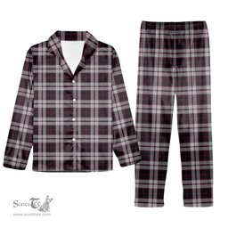 ScotsTee Shop Scottish MacPherson of Pitmain Tartan Pajama Satin Velvet Flannel Pajama Set