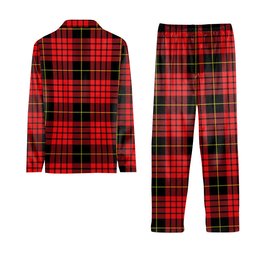 ScotsTee Shop Scottish MacSwan Modern Tartan Pajama Satin Velvet Flannel Pajama Set