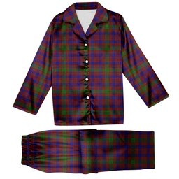 ScotsTee Shop Scottish MacTier of Durris Tartan Pajama Satin Velvet Flannel Pajama Set